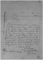1834- Letter from Hugh Denoon asking for Land for Mi'kmaq of Moodie Point